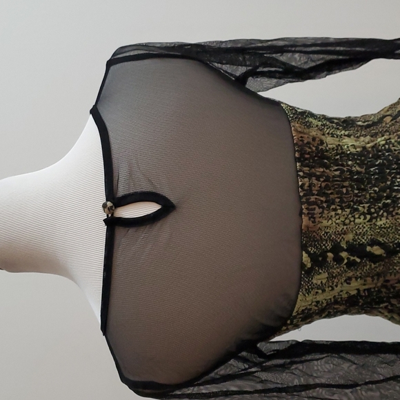 Snakeskin print sheer dress from UK - Picture 6 of 13